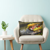 日本のなコイのコイの十分の水路 ランバークッション (椅子)