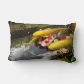 日本のなコイのコイの十分の水路 ランバークッション (裏面)