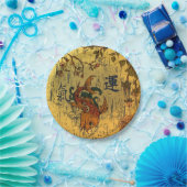 日本のなコイの魚のカスタムな紙皿7つ ペーパープレート (パーティー)