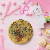 日本のなコイの魚のカスタムな紙皿7つ ペーパープレート (パーティー)