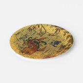 日本のなコイの魚のカスタムな紙皿7つ ペーパープレート (アングル)