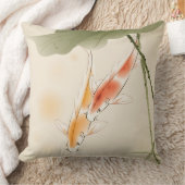 日本のなコイははす池の水泳を採取します クッション (ブランケット)