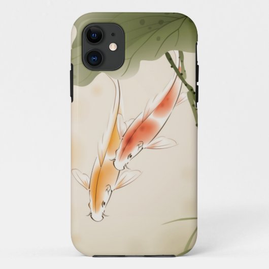 日本のなコイははす池の水泳を採取します Case-Mate iPhoneケース (裏面)