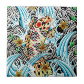 日本のなコイ タイル (正面)