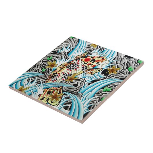 日本のなコイ タイル (側面)