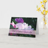 日本のなシャクヤクの悔やみや弔慰カード カード (黄色い花)