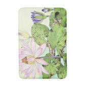 日本のなスイレンの開花 バスマット (正面縦)