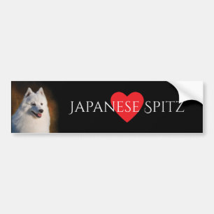 日本のなスピッツのバンパーステッカー バンパーステッカー