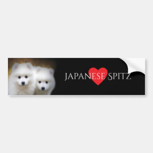 日本のなスピッツの品種バンパーステッカー バンパーステッカー