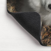 日本のなスピッツの子犬 マウスパッド (コーナー)