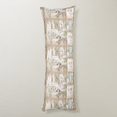 日本のなタペストリーのアジアコラージュのtsuzureのnishiki ボディピロー (裏面 (縦))