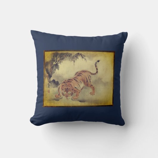 日本のなトラの装飾用クッション クッション (正面)