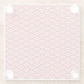 日本のなパターン ガラスコースター (裏面)