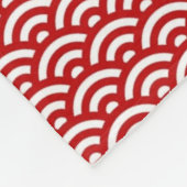 日本のなパターン フリースブランケット (角)