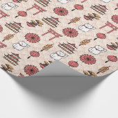 日本のなパターン ラッピングペーパー (角)