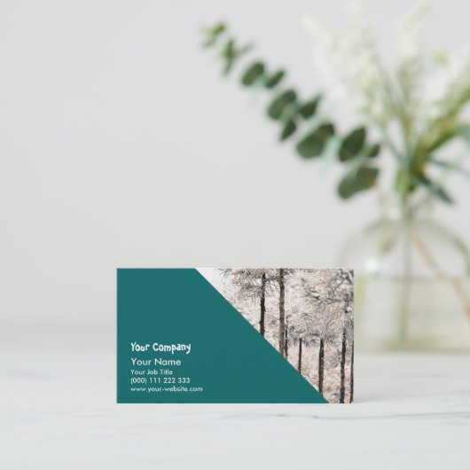 日本のなヒマラヤスギの森 名刺 (スタンド正面)