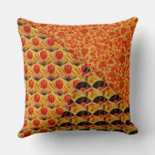 日本のなファンおよび大きいドラゴンパターン クッション (裏面)