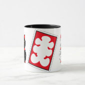 日本のなフルハウスの印及び招く猫 マグカップ (中央)