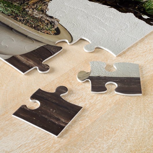 日本のなホワイトパインの盆栽の木 ジグソーパズル (側面)