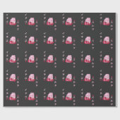 日本のなミルクのカートンのギフトのいちごのミルクセーキ ラッピングペーパー (フラット)