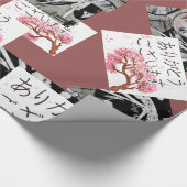 日本のなモチーフの包装紙 ラッピングペーパー (角)