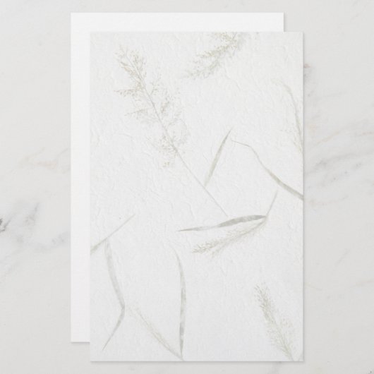 日本のなライスペーパー薄い葉 便箋 (正面/裏面)