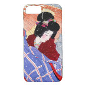 日本のなヴィンテージの美しいの芸者の女性女性Maiko Case-Mate iPhoneケース (裏面)