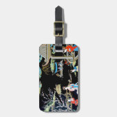 日本のなヴィンテージの芸術 ラゲッジタグ (正面縦)