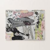 日本のなヴィンテージの芸術#1 ジグソーパズル (横)