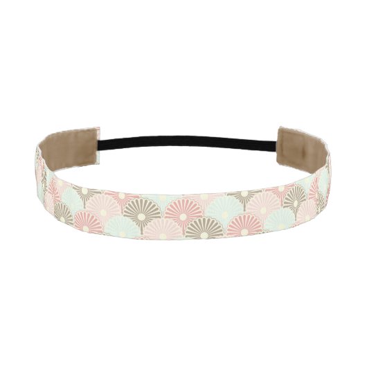 日本のなヴィンテージパターン アスレチックヘッドバンド (正面)