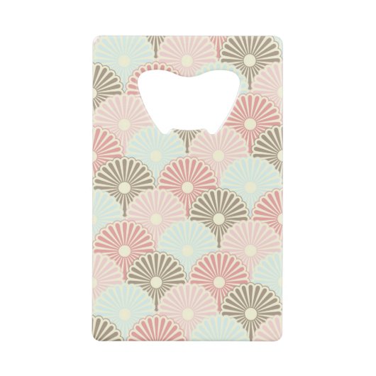 日本のなヴィンテージパターン クレジットカード栓抜き (正面)