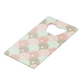 日本のなヴィンテージパターン クレジットカード栓抜き (裏面アングル)