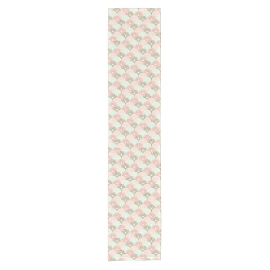 日本のなヴィンテージパターン ショートテーブルランナー (正面)