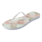 日本のなヴィンテージパターン ビーチサンダル (アングル)