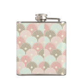 日本のなヴィンテージパターン フラスク (裏面)