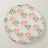 日本のなヴィンテージパターン ラウンドクッション (裏面)