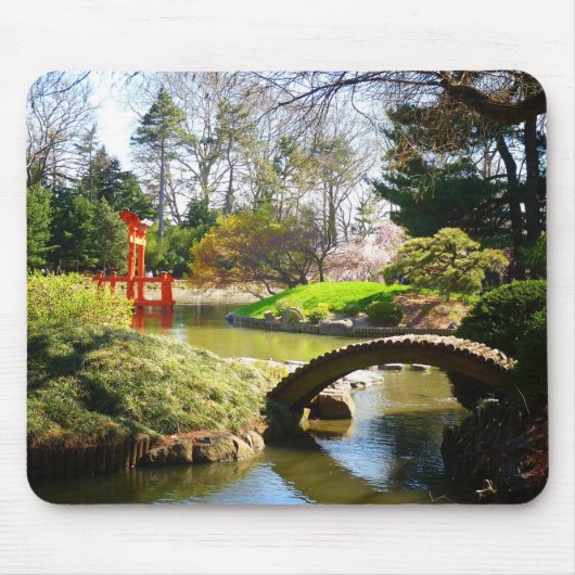 日本のな丘および池の庭 マウスパッド (正面)