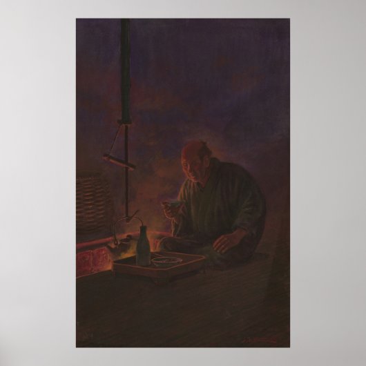 日本のな人の飲む為の絵画 ポスター (正面)