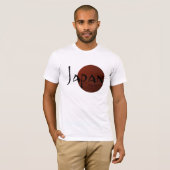 日本のな地震の記念物のワイシャツ Tシャツ (正面フル)
