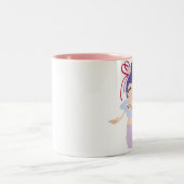 日本のな天使の人形 ツートーンマグカップ (中央)