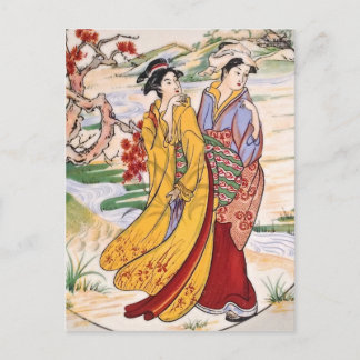 日本のな女の子 ポストカード