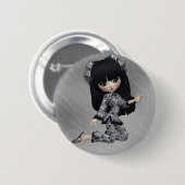 日本のな女の子Buttton 缶バッジ (正面&裏面)
