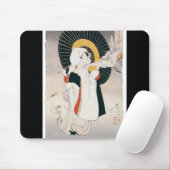 日本のな女性の著しく美しい絵画 マウスパッド (マウス)