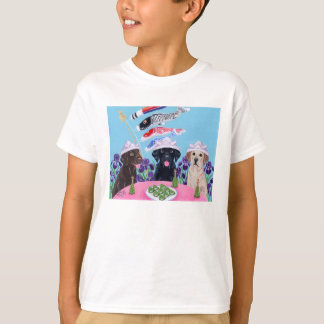 日本のな子供の日のラブラドール Tシャツ
