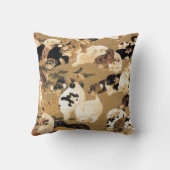 日本のな子犬の装飾用クッション クッション (裏面)