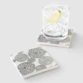 日本のな学校の菊 ストーンコースター (横)