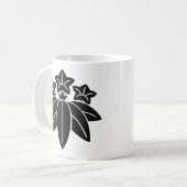 日本のな家紋KAMONの記号 コーヒーマグカップ (正面左)