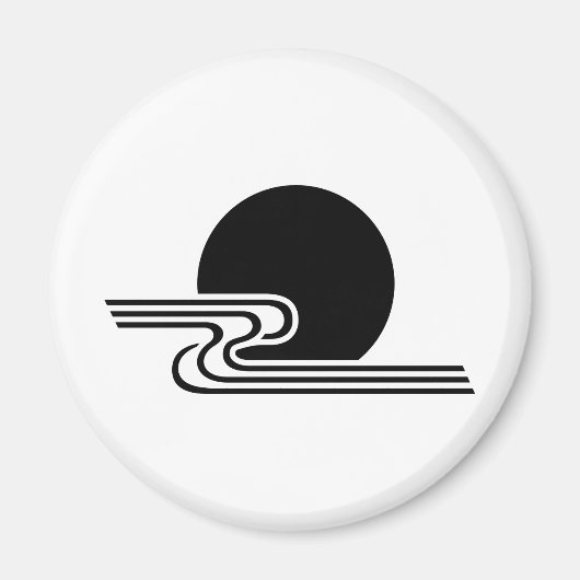 日本のな家紋KAMONの記号 マグネット (正面)