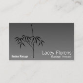 日本のな庭のタケの勾配 名刺 (正面)