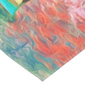 日本のな庭の塔の桜および滝 テーブルクロス (アングル)